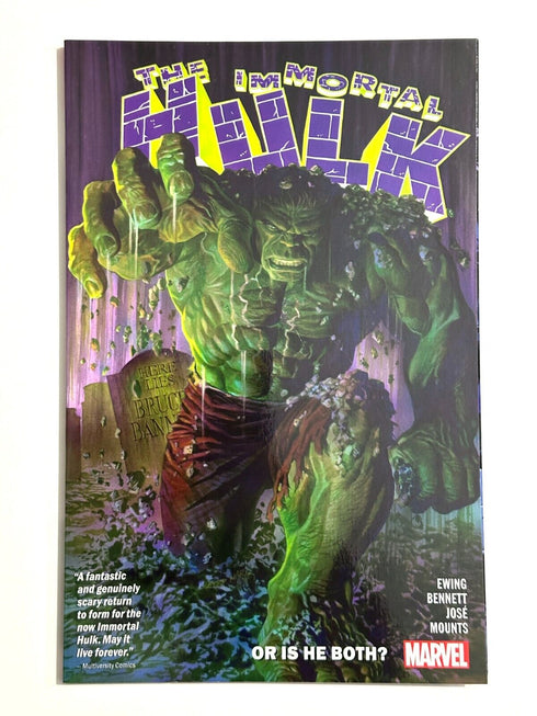 The Immortal Hulk Vol 1 Or Is He Both? Marvel TPB Paperback Comic Book