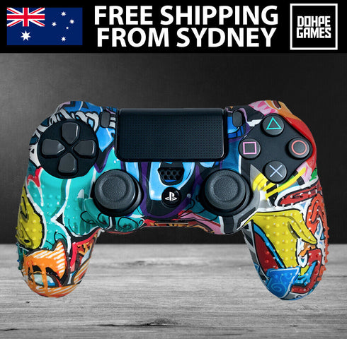 PS4 Controller Skins / Covers - GRAFFITI ART Style Protective Case Rubber Grip