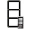 BCW Screwdown Holder 3 Card Black Frame