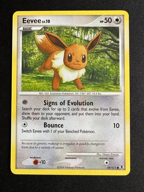 Eevee 59/111 Rising Rivals Pokemon Card