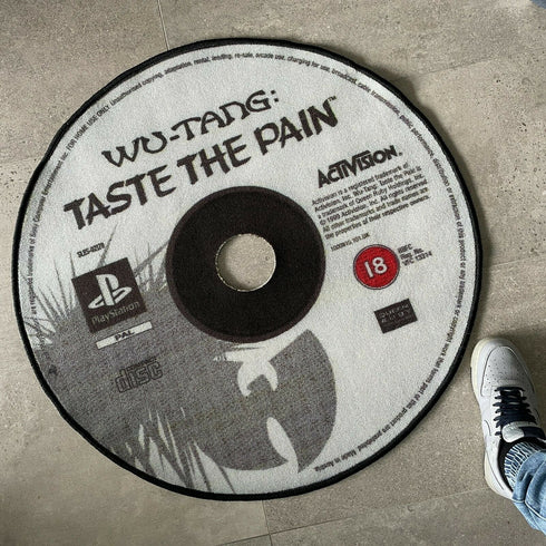 Wu-Tang Taste the Pain PlayStation 1 Game CD Disc Hip Hop Rug Circular Floor Mat