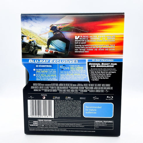 Fast & Furious (4) Blu-Ray DVD (Steel Tin Case)