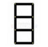BCW Screwdown Holder 3 Card Black Frame
