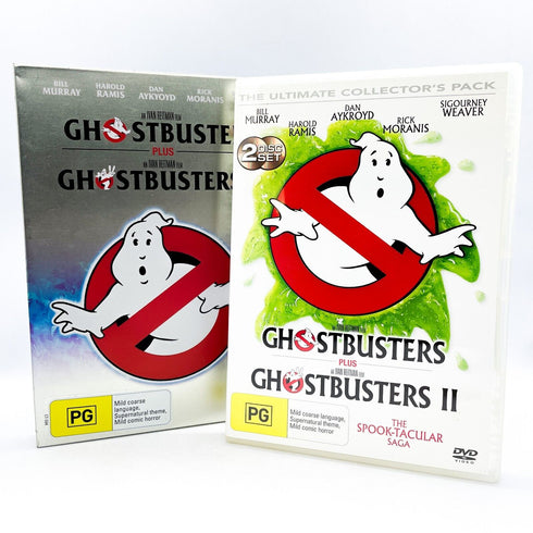 Ghostbusters 1 & 2 Double DVD Set with Steel Collectors Tin Slipcover