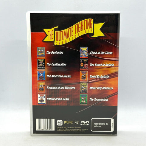 UFC Vol 01-10 5 Disc Set The Ultimate Fighting Championship DVD Collection