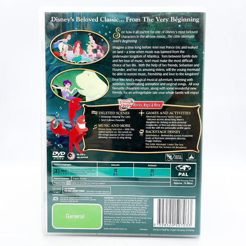 The Little Mermaid: Ariel's Beginning - Walt Disney DVD