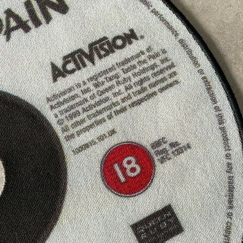 Wu-Tang Taste the Pain PlayStation 1 Game CD Disc Hip Hop Rug Circular Floor Mat