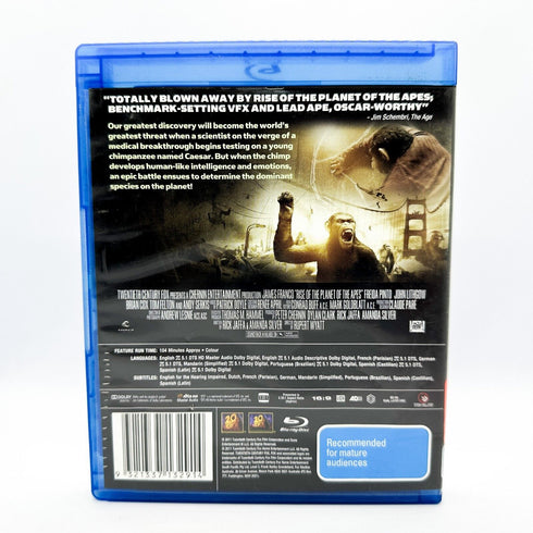 Rise of the Planet of the Apes - Blu-Ray DVD