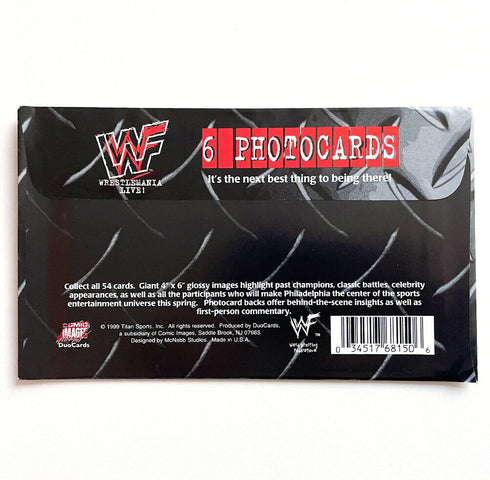 WWF Wrestlemania Live! Photocards Trading Cards NEW SEALED 1999 WWE Booster Pack