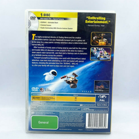 Wall-E Disney Pixar DVD