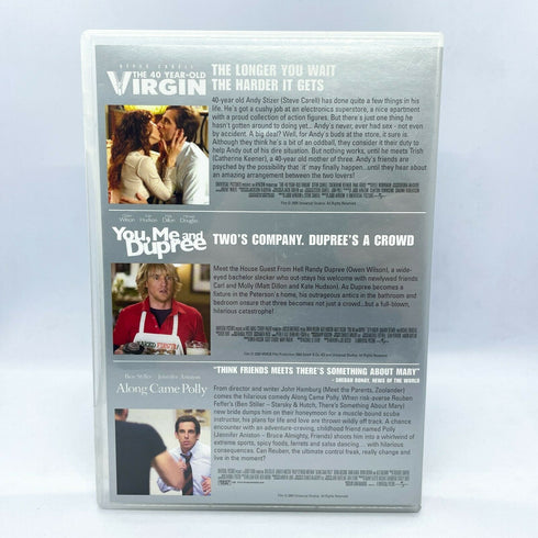 40 Year Old Virgin / You Me and Dupree / Along Came Polly DVD