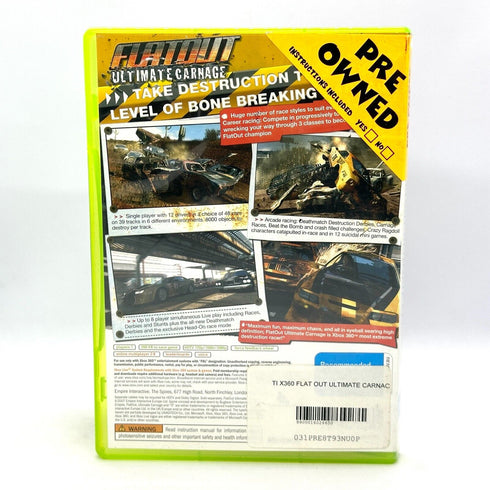 FlatOut: Ultimate Carnage - Xbox 360 Game