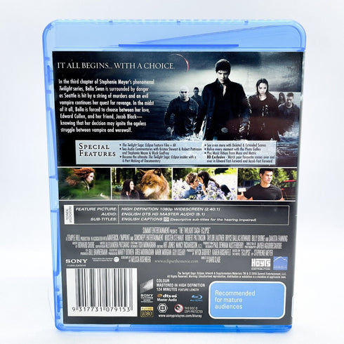 Twilight Trilogy Set (Twilight/New Moon/Eclipse) Blu-Ray DVD