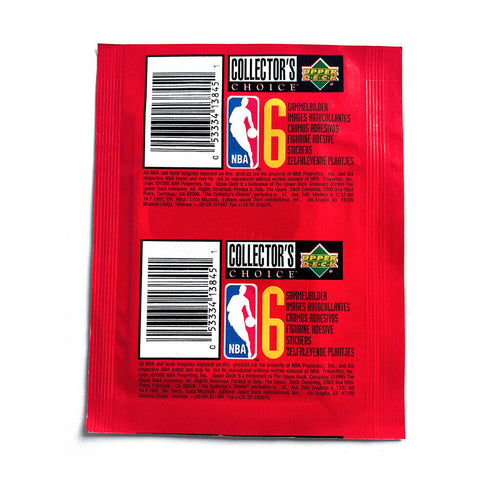NBA Basketball 95-96 Stickers Packet Official Collector's Choice Upper Deck