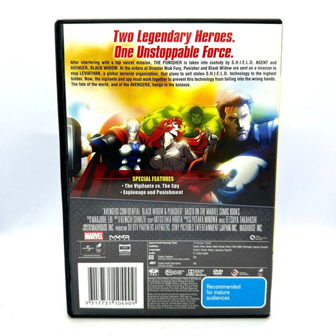 Avengers Confidential - Black Widow & The Punisher - Marvel Animated Movie DVD