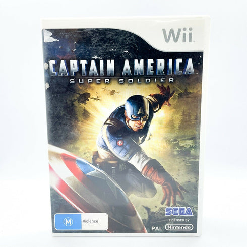 Captain America: Super Soldier - Nintendo Wii Game Marvel