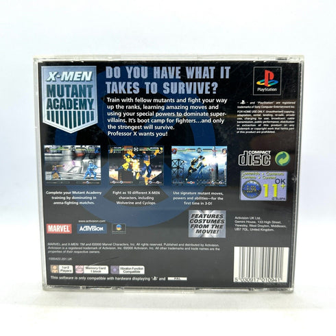 X-Men Mutant Academy (Marvel) - PlayStation 1 / PSX / PS1 Game