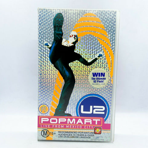 U2 VHS Video Set - ZooTV Live from Sydney, Australia and Popmart Mexico City