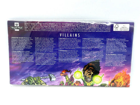 Marvel Comics Royal Mail UK GB Stamp Set Collection Presentation Pack