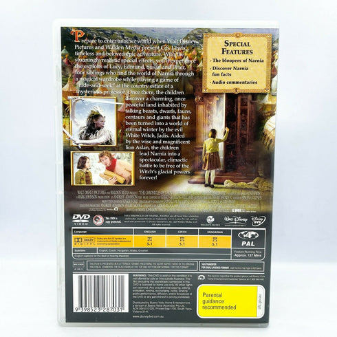 The Chronicles of Narnia: The Lion, The Witch and The Wardrobe Disney DVD