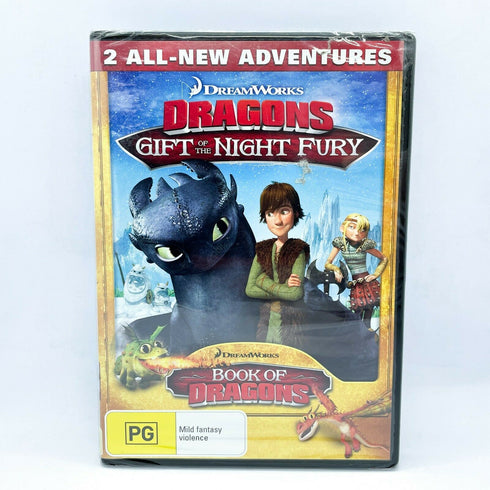 Dragons Gift of the Night Fury / Book of Dragons DVD Brand New Sealed