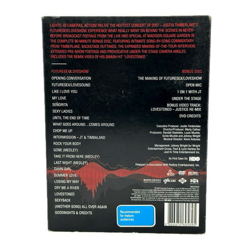 Justin Timberlake Futuresex/Loveshow Live from Madison Square Garden - DVD
