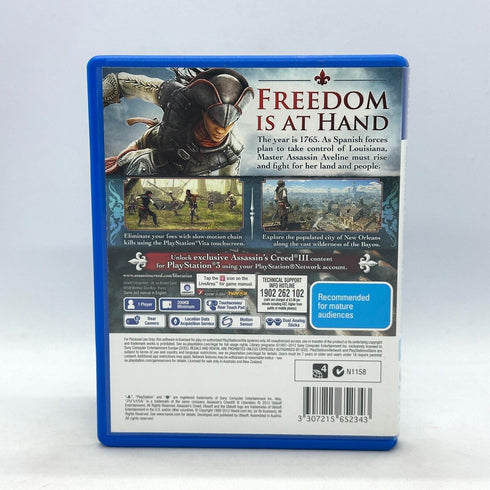 Assassin's Creed III (3) Liberation - PlayStation Vita / PS Vita Game