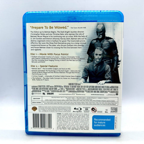 The Dark Knight Platinum Collection - Blu-Ray DVD Batman DC Comics