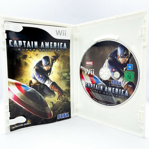 Captain America: Super Soldier - Nintendo Wii Game Marvel