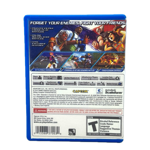 Street Fighter x Tekken - with Printed Cover - PlayStation Vita / PS Vita Game