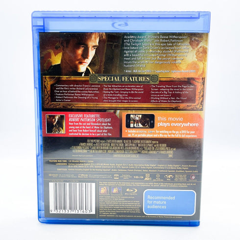 Water for Elephants (2011) Blu-Ray DVD