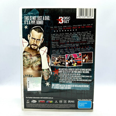 WWE CM Punk: Best in the World - 3 Disc Set - Wrestling DVD