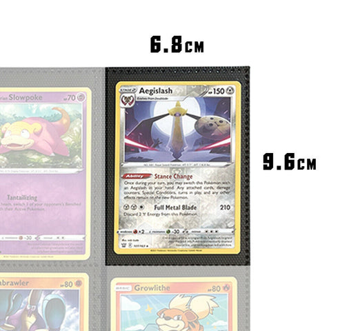 10 x Card Binder Pages 18-Pocket (Black Sideload)