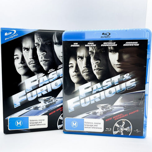Fast & Furious (4) Blu-Ray DVD (Steel Tin Case)