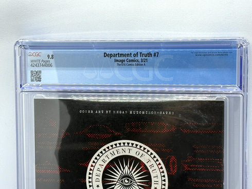 Eminem Homage Department of Truth 7 Comic CGC Graded 9.8 Hip Hop Variant