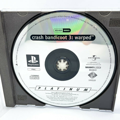 Crash Bandicoot 3: Warped - Disc Only - PlayStation 1 / PS1 / PSX Game