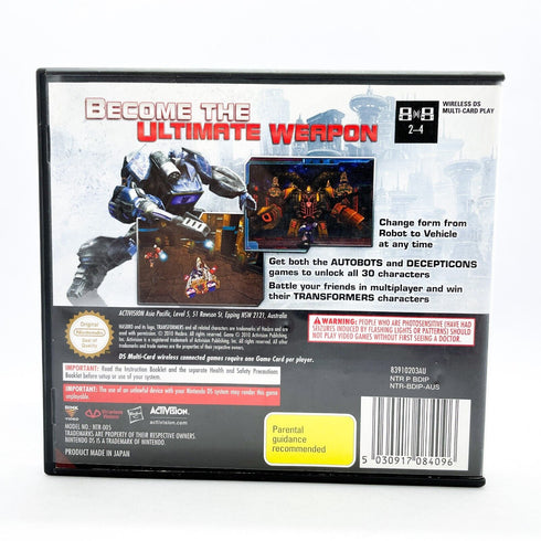 Transformers: War for Cybertron - Decepticons - Nintendo DS Game