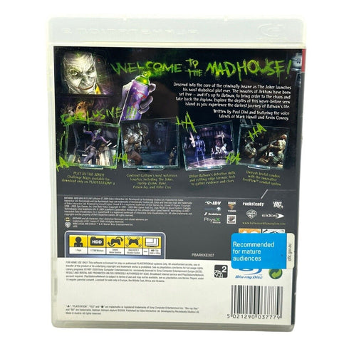 Batman: Arkham Asylum - PlayStation 3 / PS3 Game