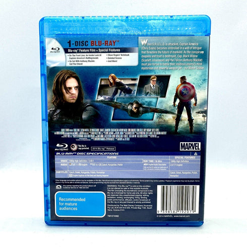Captain America: The Winter Soldier (Marvel) - Blu-Ray DVD