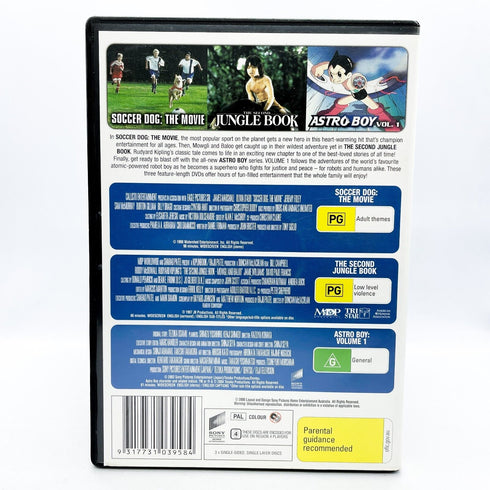 Soccer Dog / Second Jungle Book / Astro Boy Volume 1 - 3-Disc Set DVD