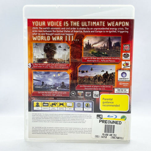 Tom Clancy's EndWar - PlayStation 3 / PS3 Game Clancys