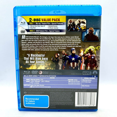 The Avengers - Blu-Ray DVD Marvel