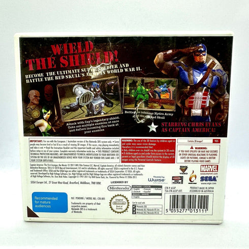 Captain America: Super Soldier - Nintendo 3DS Game