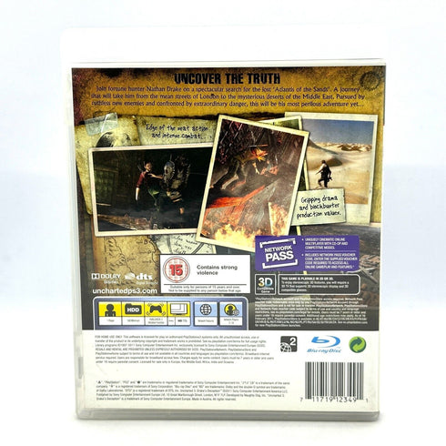 Uncharted 3 Drake's Deception - PlayStation 3 / PS3 Game