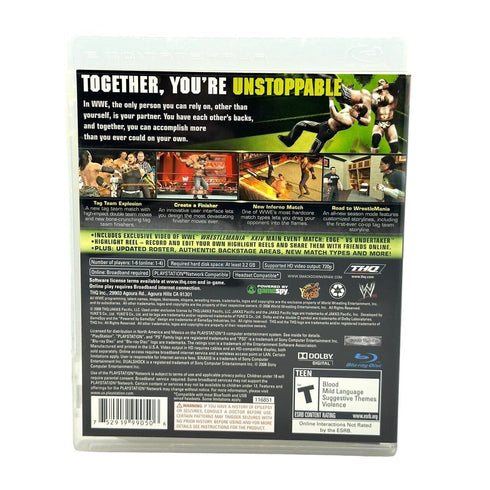 WWE SmackDown vs Raw 2009 - PlayStation 3 / PS3 Game