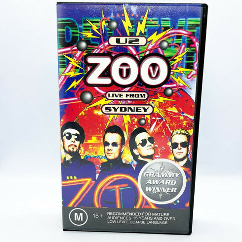 U2 VHS Video Set - ZooTV Live from Sydney, Australia and Popmart Mexico City