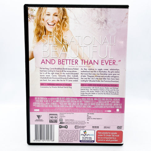 Sex and the City Movie Extended Cut 2 Disc Special Edition DVD