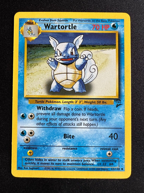 Wartortle 63/130 - Base Set 2 Pokemon Card