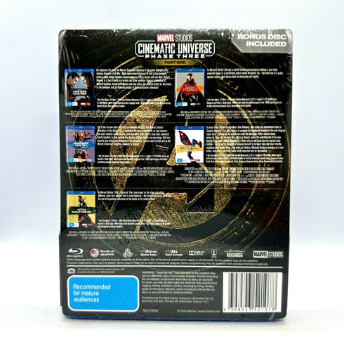 Marvel Cinematic Universe Phase Three Part One Bluray DVD Set Collectors Edition