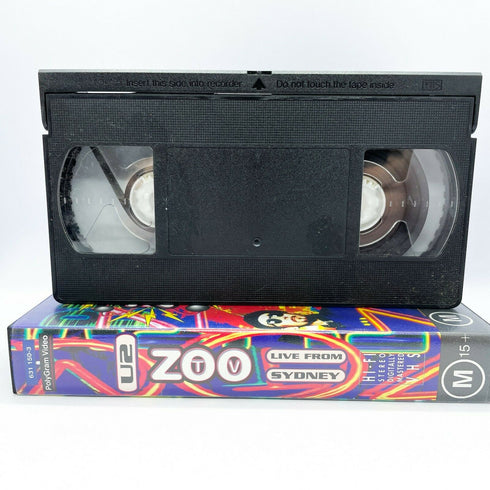 U2 VHS Video Set - ZooTV Live from Sydney, Australia and Popmart Mexico City